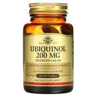 Убихинол (Ubiquinol), 200 мг, Solgar, 30 гелевых капсул