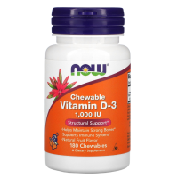 Фото препарата - Витамин Д3 - Vitamin D3 - 1000 МЕ - 180 жевательных таблеток