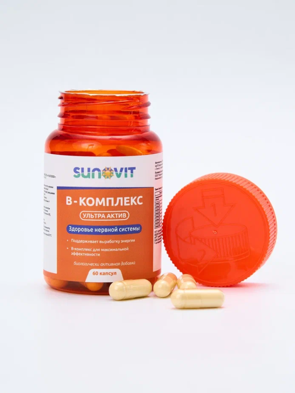 Витаминный комплекс Sunovit B-Complex Ultra Active: Ваш ключ к энергии и здоровью