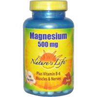 Магний (Magnesium) 500 мг, Nature's Life, 100 капсул