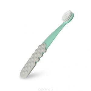 Детская зубная щетка Totz Plus (с 3 лет), цвет ментолово-серый