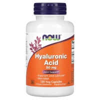 Гиалуроновая кислота с МСМ Нау Фудс  (Hyaluronic Acid With MSM Now Foods), 120 капсул