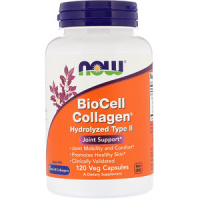 Коллаген 2 Типа Гидролизованный (Collagen BioCell Type II), Now Foods, 120 вегетарианских капсул