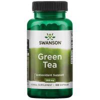 Зеленый чай (Green Tea) 500 мг, Swanson, 100 капсул