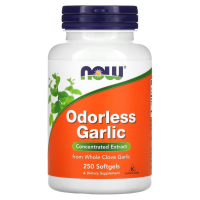 Чеснок без запаха Нау Фудс (Odorless Garlic Now Foods), концентрированный экстракт, 250 желатиновых капсул