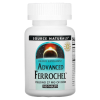 Улучшенная формула железа (Advanced Ferrochel), Source Naturals, 180 таблеток