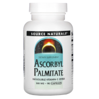 Аскорбил пальмитат (Ascorbyl Palmitate) 500 мг, Source Naturals, 90 капсул