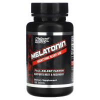 Черная серия, Мелатонин (Black Series, Melatonin), Nutrex Research, 100 таблеток