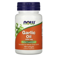 Чесночное масло Нау Фудс (Garlic Oil Now Foods), 1500 мг, 100 капсул