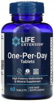 Мультивитамины для одного приема в день Лайф Экстэншн (One-Per-Day Multivitamin Life Extension)