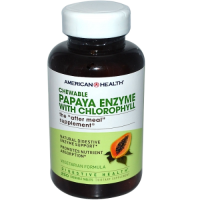 Энзим Папайи с Хлорофиллом (Papaya Enzyme with Chlorophyll), American Health, 250 жевательных таблеток