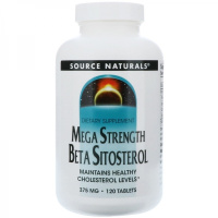 Бета-ситостерол мегасилы (Mega Strength Beta Sitosterol) 375 мг, Source Naturals, 120 таблеток