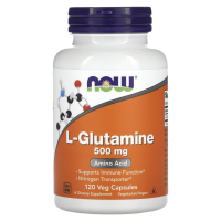 L-Глутамин Нау Фудс (L-Glutamine Now Foods) , 500 мг, 120 капсул