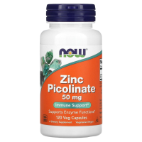 Пиколинат цинка (Zinc Picolinate), 50 мг, 120 капсул