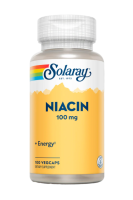 Ниацин (Niacin) 100 мг, Solaray, 100 вегетарианских капсул