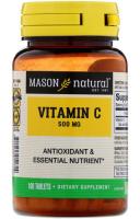 Витамин С Масон Натуралс 500 мг (Vitamin C Mason Natural 500 mg) - 100 таблеток