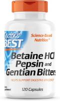 Betaine HCL Pepsin and Gentian Bitters Доктор’с Бест (Doctor's Best)120 капсул