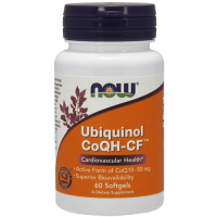 Убихинол Нау Фудс (Ubiquinol CF Now Foods), 50 мг, 60 капсул