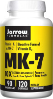 Менахинон-7 Витамин К2 (MK-7 Vitamin K2), Jarrow Formulas, 120 гелевых капсул