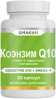 Коэнзим Q-10 с Омега-9, кверцетином и витаминами (COENZYME Q-10 with Omega-9), Биакон, 30 капсул