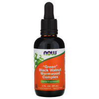 Комплекс свежей зелени, черного ореха и полыни Нау Фудс (Fresh Green Black Walnut Wormwood Complex NOW Foods,) 59 мл