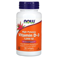 Витамин Д3 Нау Фудс (Vitamin D3 Now Foods), 1,000 МЕ 180 капсул