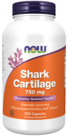 Акулий хрящ (Shark Cartilage) 750 мг, NOW Foods, 300 капсул