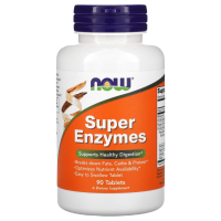 Супер Ферменты, Энзимы Нау Фудс (Super Enzymes Now Foods), 90 таблеток