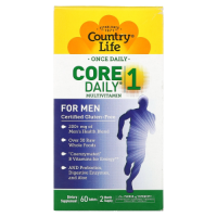 Мультивитамины для мужчин Core Daily-1 (Multivitamin Men) Country Life 60 таблеток