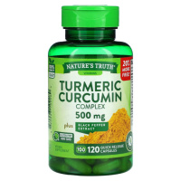 Куркума, комплекс куркумина и экстракт черного перца (Turmeric Curcumin Complex plus Black Pepper Extract), 500 мг, Nature's Truth, 120 капсул с быстрым высвобождением