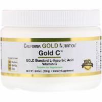 Gold C Powder, витамин C California Gold Nutrition, 1000 мг, 250 г