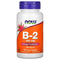 Витамин B-2 (Рибофлавин) Now Foods (Нау Фудс), 100 мг, 100 капсул