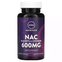 НАК, N-Ацетил-L-цистеин ( NАС N-Acetyl-L-Cysteine), 600 мг, MRM Nutrition, 60 веганских капсул