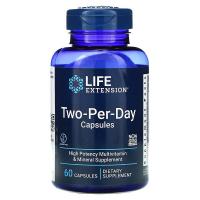 Мультивитамины Two-Per-Day Life Extension, 60 капсул