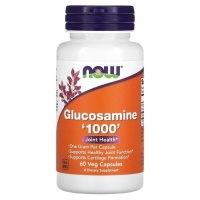 Глюкозамин (Glucosamine) 1000 мг, Now Foods, 60 вегетарианских капсул 