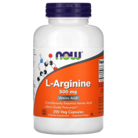 L-Аргинин (L-Arginine - Л-Аргинин), 500 мг, 250 капсул