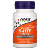 5-гидрокситриптофан (5-HTP Chewables), 100 мг, Now Foods, 90 жевательных таблеток