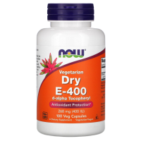 Витамин Е-400 Драй Нау Фудс (Vitamin E-400 Dry Now Foods), 100 вегетарианских капсул