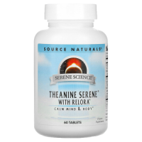 L-Теанин с Релорой (Theanine Serene with Relora), Source Naturals, 60 таблеток