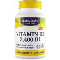 Витамин D3 (Vitamin D3) 2400 МЕ, Healthy Origins, 120 гелевых капсул