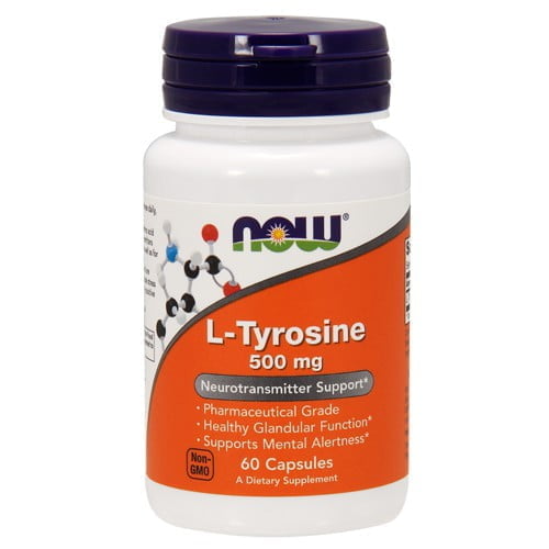 L-Тирозин Нау Фудс (L-Tyrosine Now Foods), 500 мг, 60 капсул