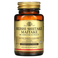 Экстракт грибов Рейши, Шиитаке и Мейтаке Солгар (Reishi Shiitake Maitake Solgar) - 50 капсул