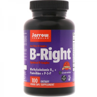 Комплекс витаминов группы В (B-Right), Jarrow Formulas, 100 вегетарианских капсул