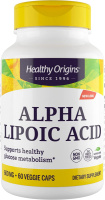 Альфа-липоевая кислота  (Alpha Lipoic Acid) 600 мг, Healthy Origins, 60 вегетарианских капсул