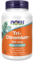 Фото препарата - Хром - Tri-Chromium - Now Foods - Нау Фудс - 500 мкг - 180 капсул