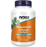 Магний Цитрат (Magnesium Citrate), Now Foods, 90 гелевых капсул 