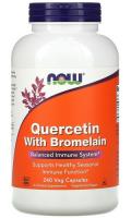 Кверцетин с Бромелаином Now Foods (Quercetin with Bromelain), 240 капсул