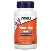 Макулар Вижн, Комплекс для Глаз (Macular Vision), Now Foods, 50 гелевых капсул