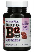 Shot-O-B12 Nature's Plus (Натурес Плюс), 5000 мкг, 30 капсул