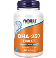 Омега-3 250DHA/125EPA (DHA-250 Fish Oil), Now Foods, 120 вегетарианских капсул